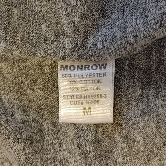 MONROW CROPPED POCKET TEE IN GREY, M - Picture 9 of 9